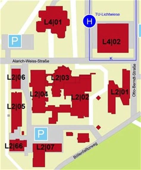 Tu Darmstadt Lageplan Standort Stadtmitte Technische Universitat