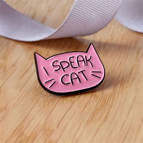 Funny Cat Enamel Pin By House Of Wonderland
