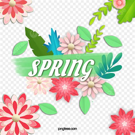 Spring Theme Png Picture Colorful Spring Themed Flower Illustration