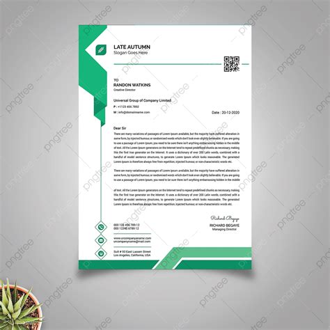 Modern Letterhead Template Png Vector Psd And Clipart With