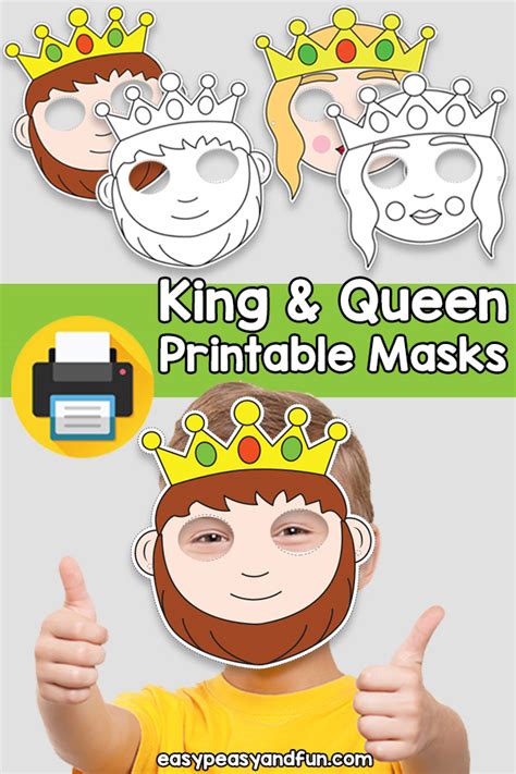 Printable King And Queen Mask Template Easy Peasy And Fun Membership