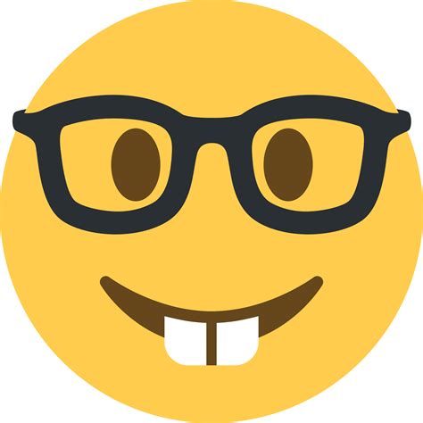 Nerd Transparent Svg Nerd Emoji Twitter Clipart Full Size Clipart