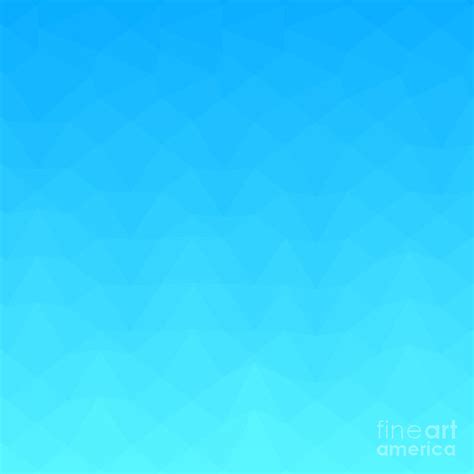 Blue Sky Abstract Low Polygon Background Digital Art By