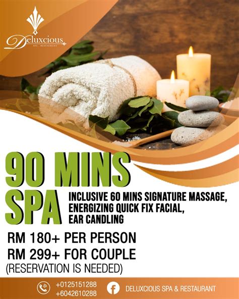 Spa Massage Promotion July August 2022 Penang Malaysia Deluxcious Hotel Spa And Restaurant