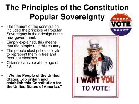 Ppt The Principles Of The Constitution Popular Sovereignty Powerpoint