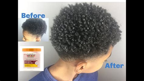 Boys Curly Hair Tutorial Ft Cantu Shea Butter Styling Gel Youtube