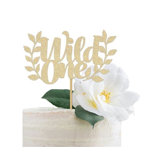 Shes A Wild One Cursive Banner Gold Script Glitter Etsy