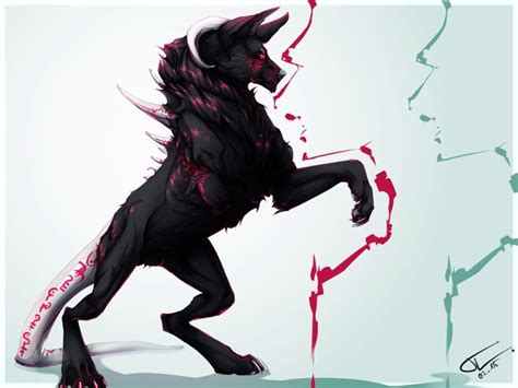 The Murdoc Mythical Creatures Art Anime Wolf Scary Wolf