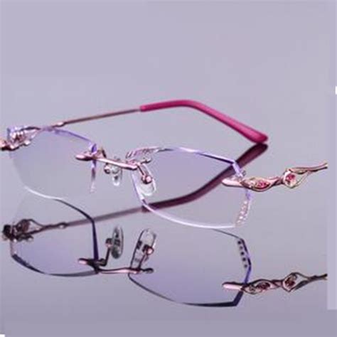 Optical Glasses Frames Women Prescription Rimless Eyeglasses Womenen