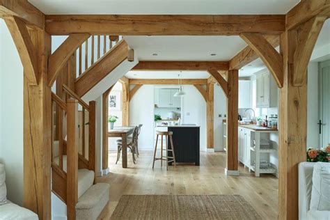 Beautiful Devol Kitchen In Oak Framed Cottage For Oak Framed