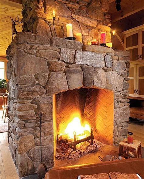 40 Stunning Rustic Fireplace Design Ideas Match With Farmhouse Style
