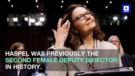 Gina Haspel Becomes First Woman In History To Lead Cia Video Dailymotion