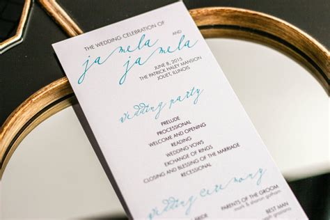 Calligraphy Wedding Programs, Flat Programs, Ceremony Programs, Blue and Grey Wedding Ideas ...