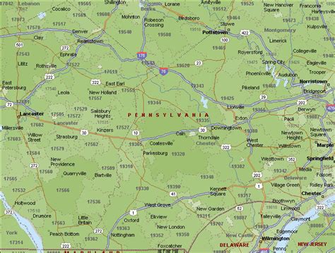 Pa Map By Zip Code Maps Online For You