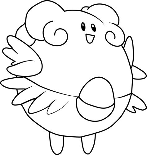 Chansey Pokemon Coloring Page Chansey Pokemon Go Coloring Page For