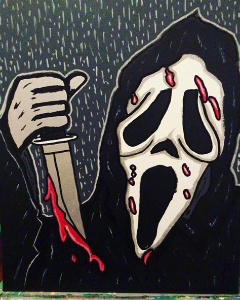 Scream Ghostface Painting I Did Hope You Guys Like It Rscream