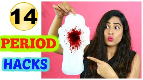 14 Period Hacks Every Girl Must Know Shrutiarjunanand Youtube
