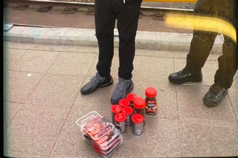 Alleged Shoplifter Pictured With Haul Of Steak And Coffee After Being Arrested Manchester