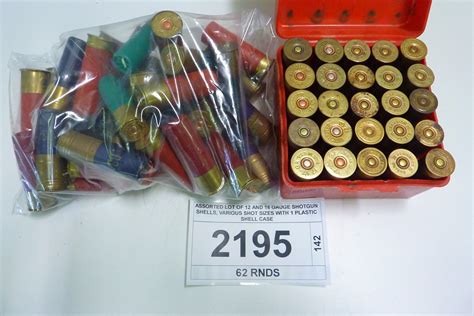 Assorted Lot Of 12 And 16 Gauge Shotgun Shells Various Shot Sizes With