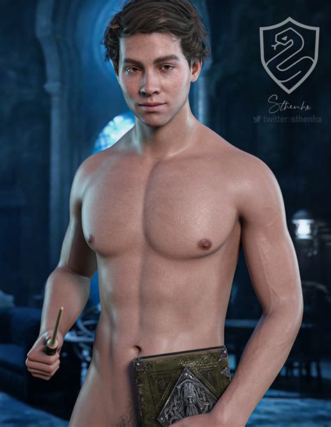 Rule Abs Book Brown Hair Gay Harry Potter Hogwarts Legacy Muscular Muscular Male Naked