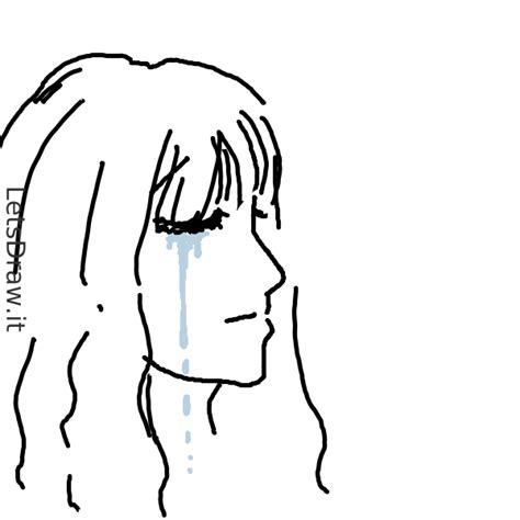 How To Draw Crying Letsdrawit