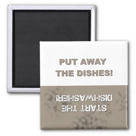 Dishwasher Cleandirty 2 Inch Square Magnet Zazzle