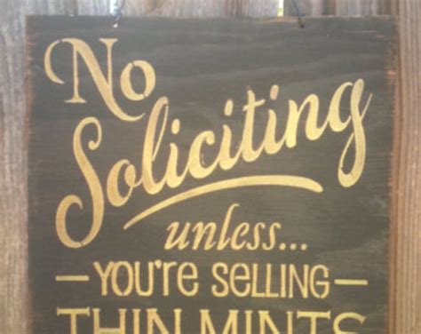 No Soliciting Signfunny Front Porch Signrustic No Solicitationlarge