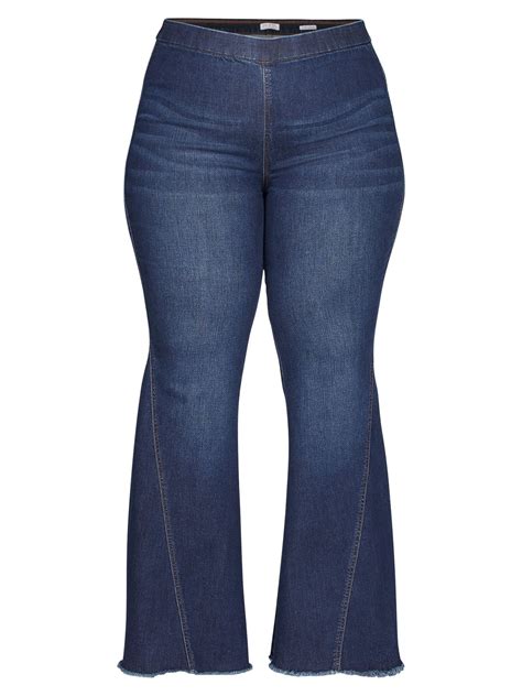 Sofia Jeans Womens Plus Size Melisa Curvy High Rise Super Flare Pull