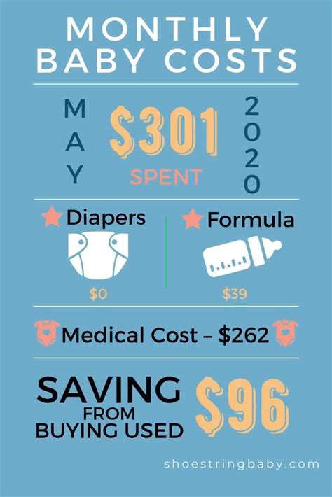 Monthly Baby Costs Infographic Video Baby Cost Baby Month By