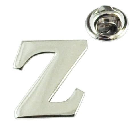 Alphabet Letter Z Lapel Pin Badge From Ties Planet Uk
