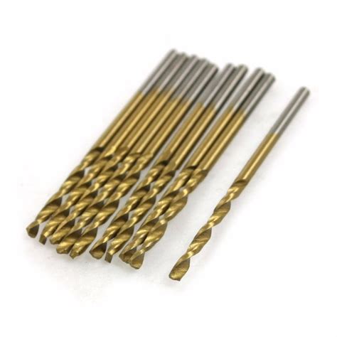 Uxcell 10pcs Hss Micro Straight Shank Twist Drill Bit Diameter 3812