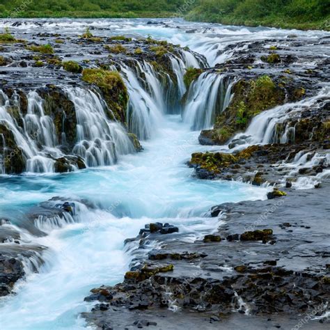 Waterfall Bruarfoss At Iceland — Stock Photo © Mennoschaefer 125611856