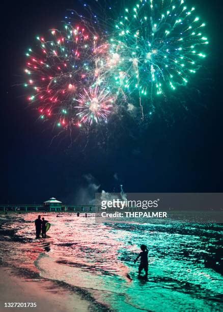 Florida Beach Fireworks Photos And Premium High Res Pictures Getty Images