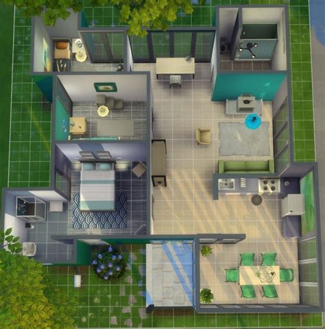 Sims 4 Starter House Blueprints