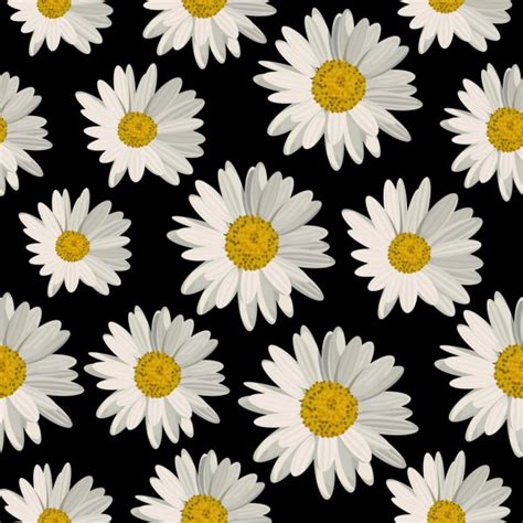 Polish your personal project or design with these daisy flower transparent png images, make it even more personalized and more attractive. Seamless flower,daisy print pattern background — Stock ...