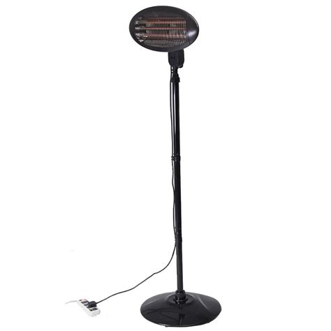 New 2kw quartz free standing outdoor electric garden patio heater. Costway 2KW Garden Outdoor Patio Quartz Heater Electric ...