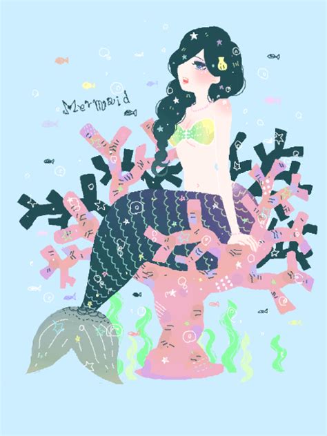 手書きブログ 人魚さん りりまる 元マル子 さんのブログ mermaid art unicorns and mermaids mermaid dreams