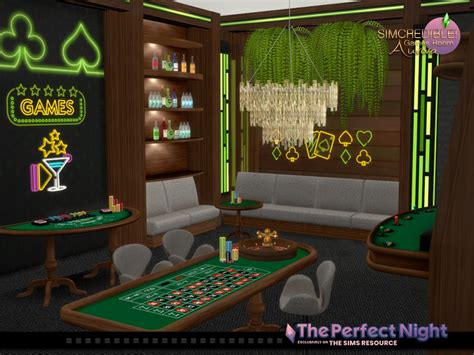 The Sims Resource The Perfect Night Aurora Game Room