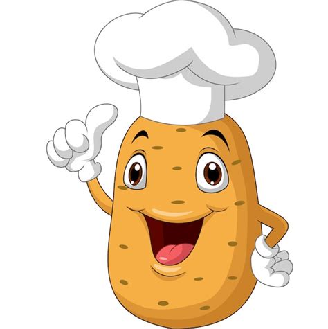 Premium Vector Potato Chef Cartoon Giving Thumb Up
