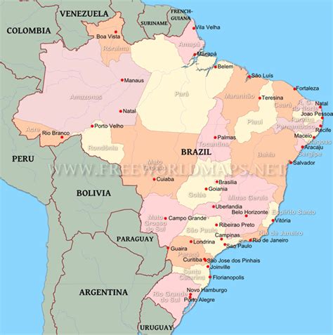 Brazil Political Map