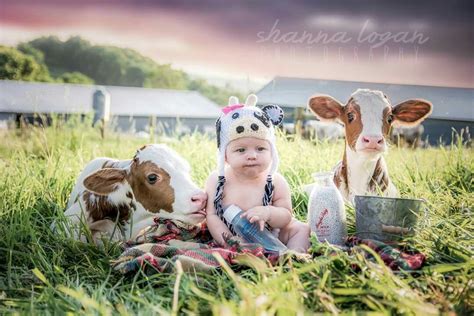 Shannon Logan Baby Photos With Baby Cows Such A Cute