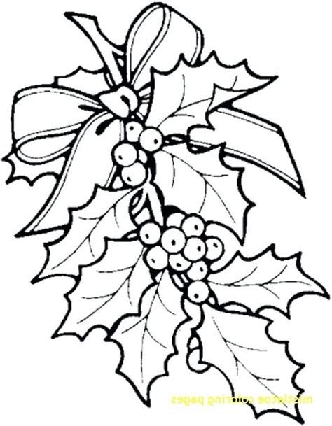 Mistletoe Coloring Page Printable Printable Word Searches
