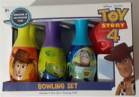 Disney Pixar Toy Story 4 In And Outdoor Bowling Set Include 6 Pins