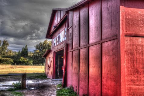 The Red Stable Building Free Stock Photo Public Domain Pictures