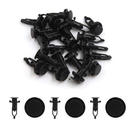 20 Pcs Black Plastic Rivets Fasteners 9mm Dia Hole For Car Auto Bumper Fender Walmart Canada