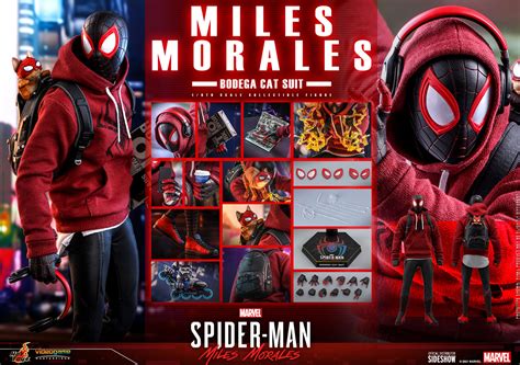 Hot Toys Marvel’s Spider Man Miles Morales 1 6th Scale Miles Morales Bodega Cat Suit