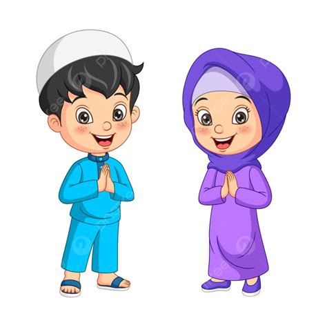 Kartun Anak Muslim Salam Salaam Anak Anak Ramadhan Anak Png Dan