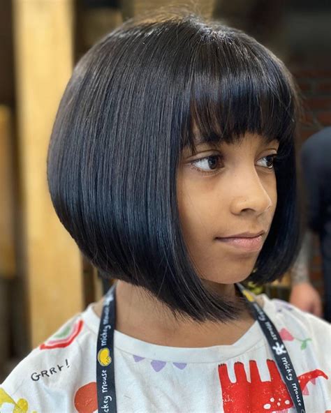 Cute Baby Girls Long To Short Bob Cut Makeover Village Barber Stories
