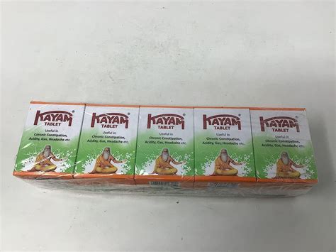 Kayam Churan Tablet Ayurvedic Relief For Constipation 30 Tablets Pack