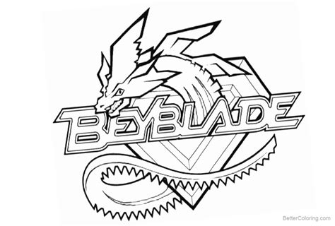 Beyblade Coloring Pages Logo Free Printable Coloring Pages